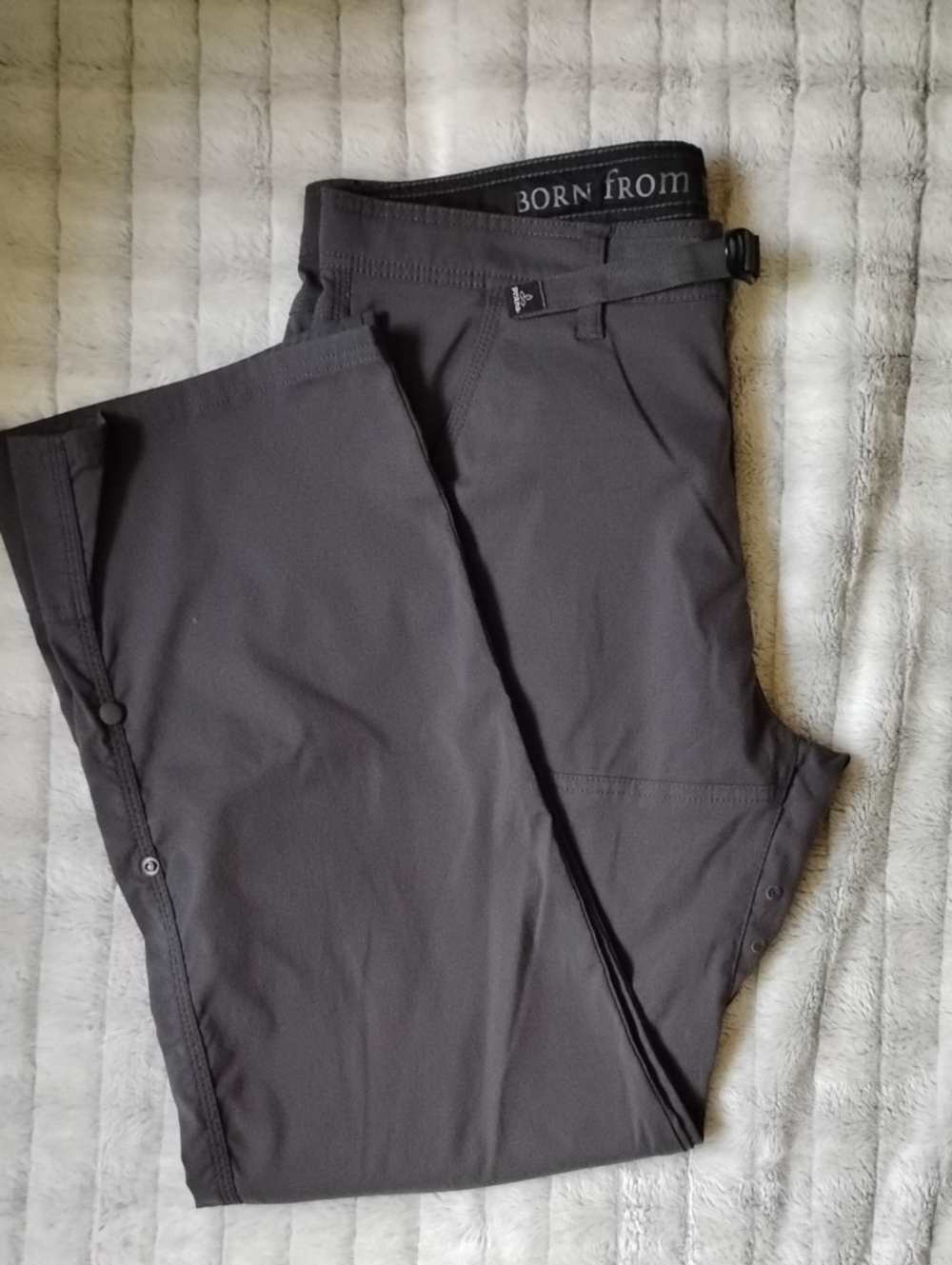 Prana Men's Dark Gray Convertible Pants
